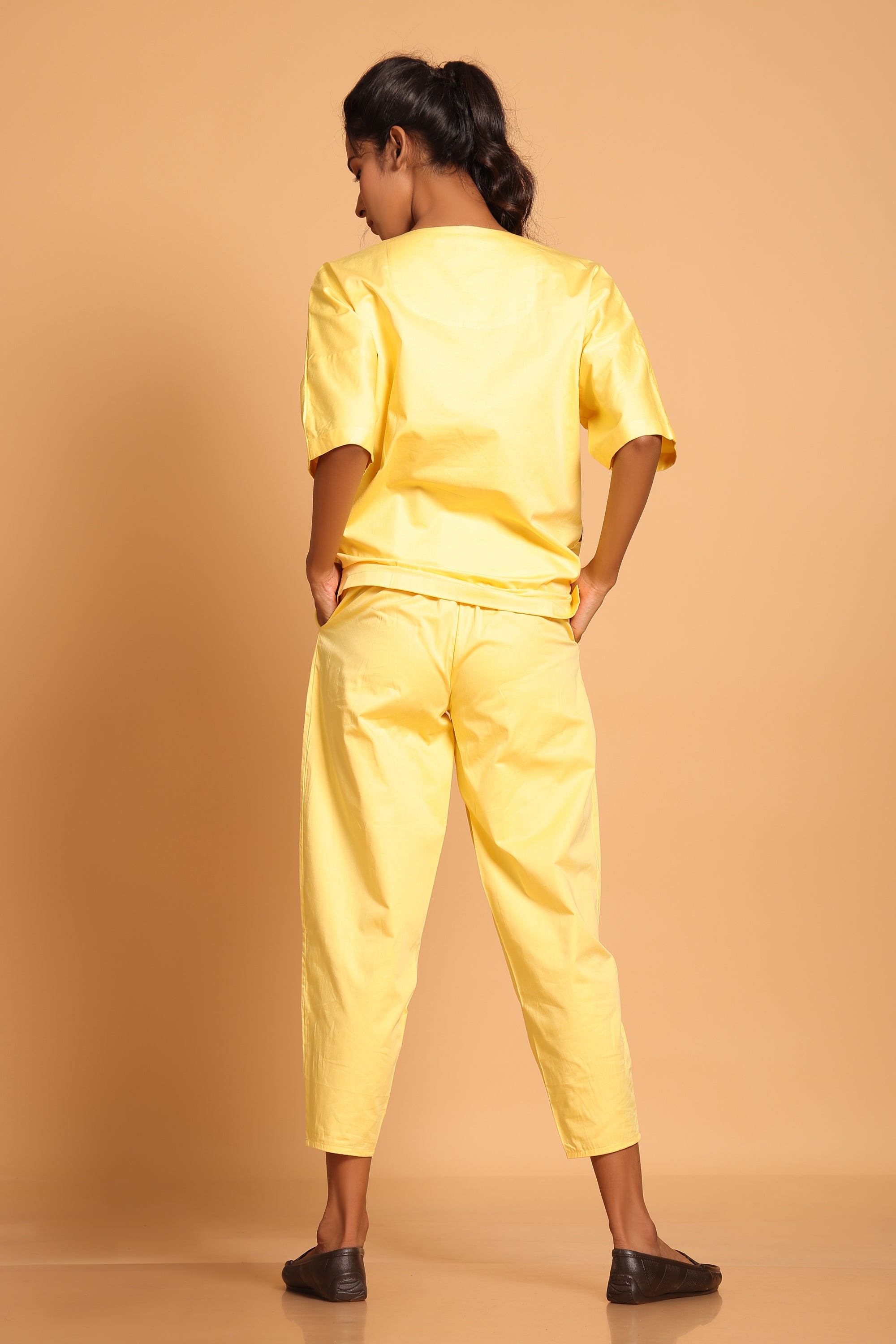 Pear Shape Comfort Co-ord Set- Yellow(YL)