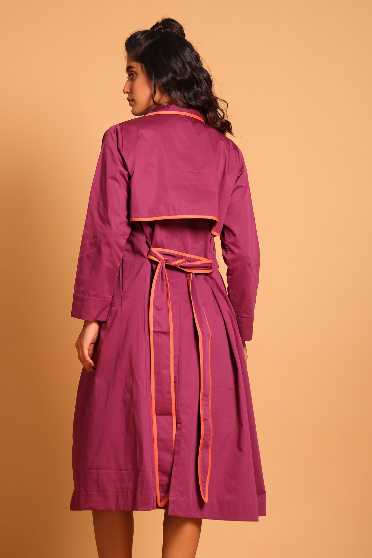 Chic Cotton Trench Coat Set