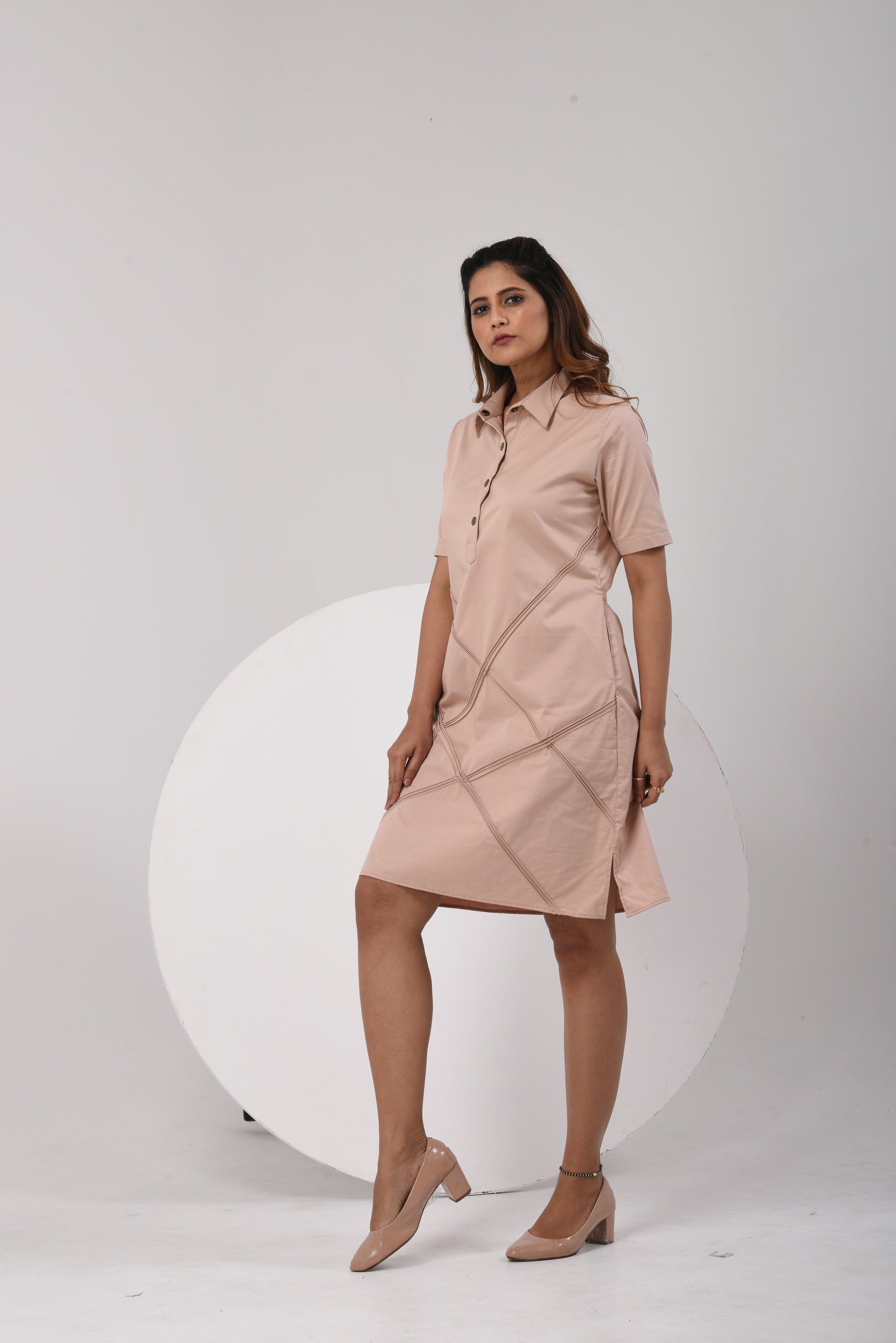 Chord Grace Dress - Beige