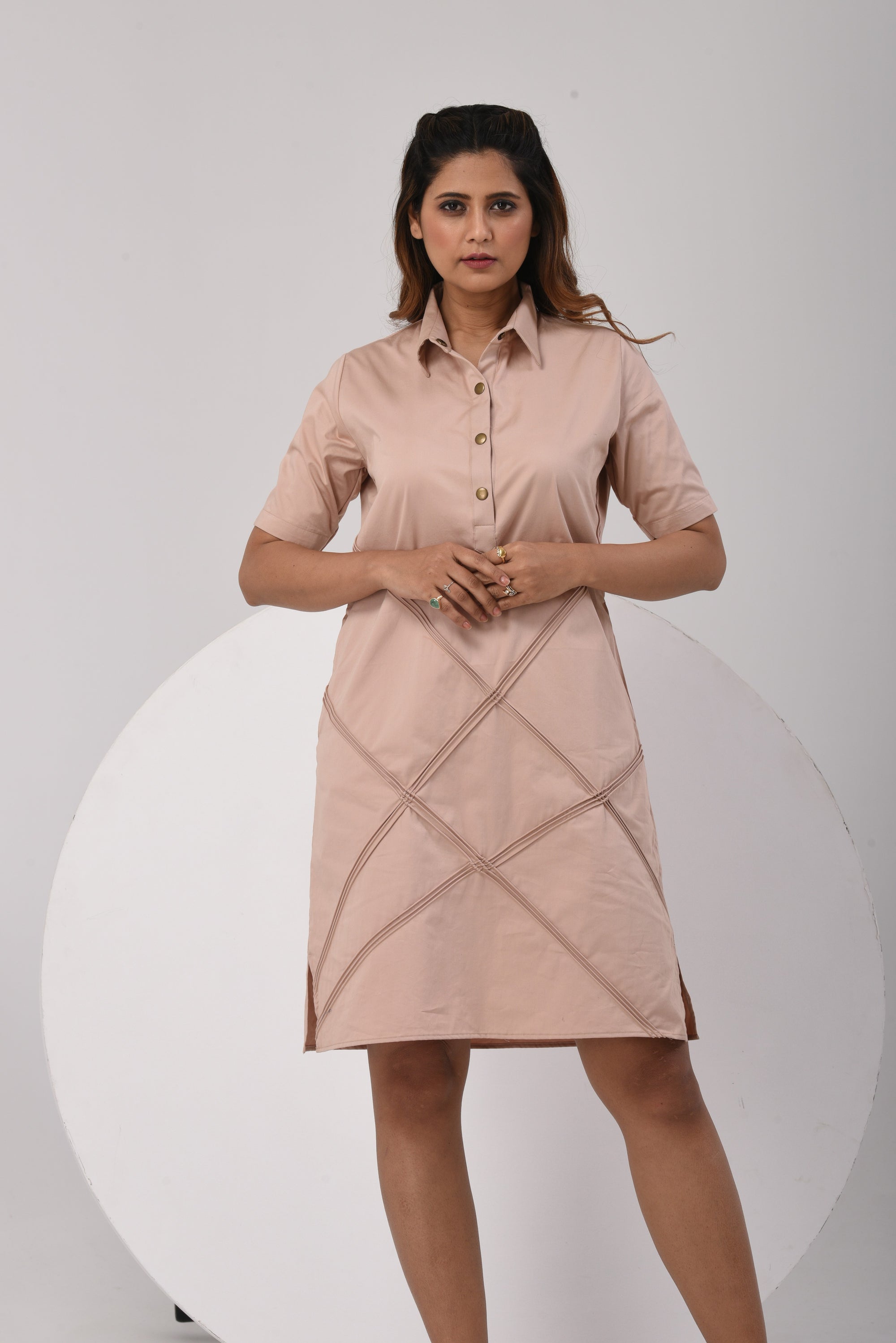 Chord Grace Dress - Beige