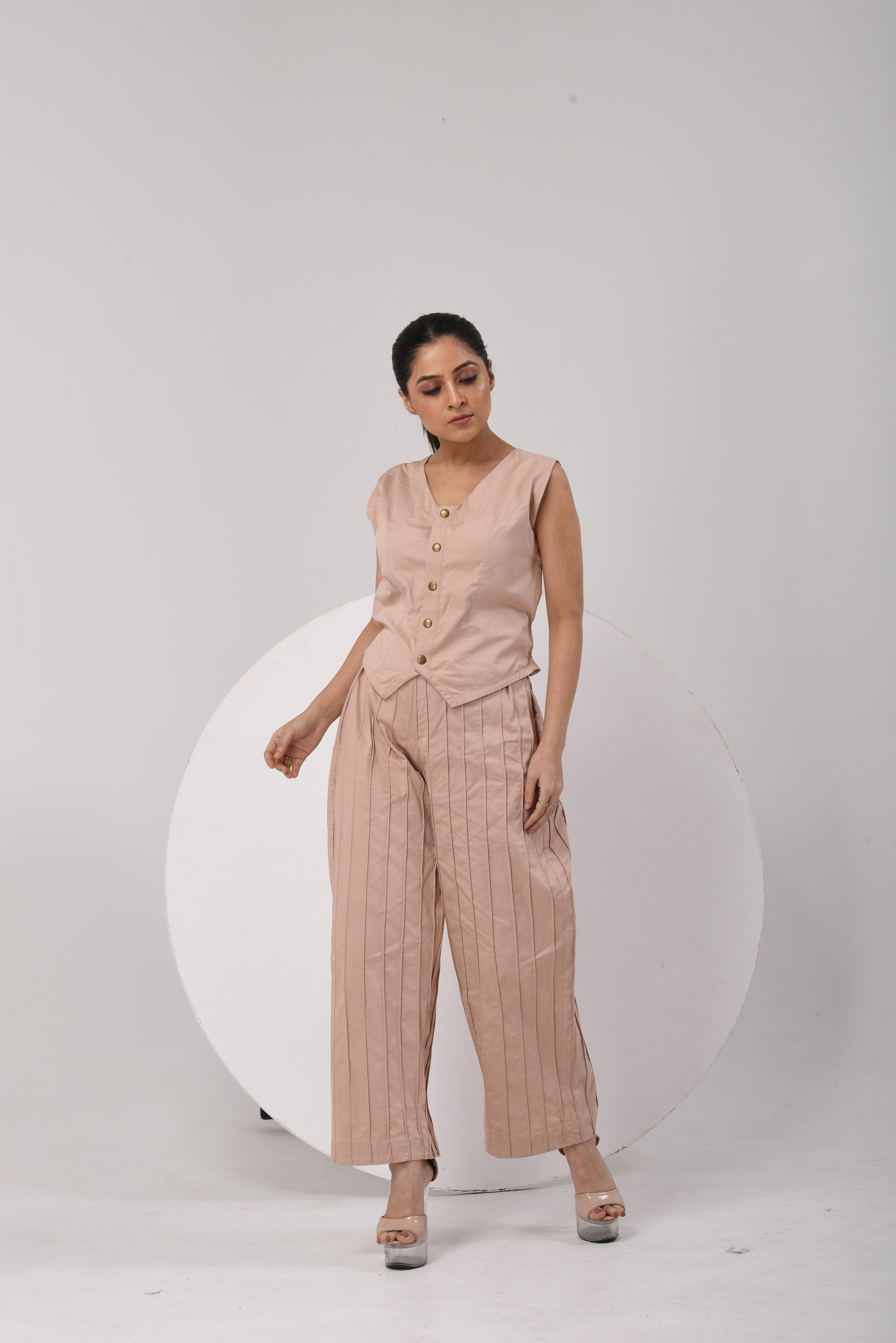 Aria Co-Ord Set - Beige