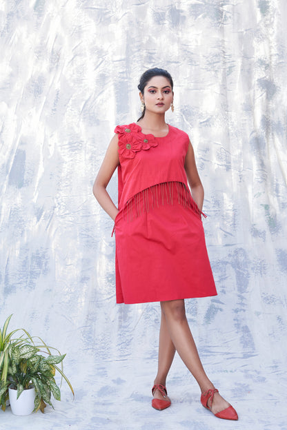 Petal Cascade Dress