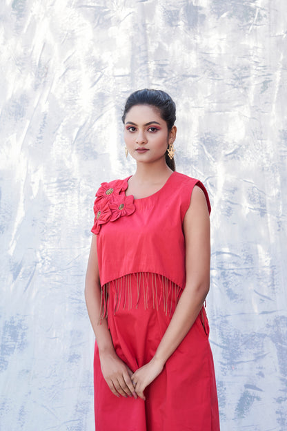 Petal Cascade Dress