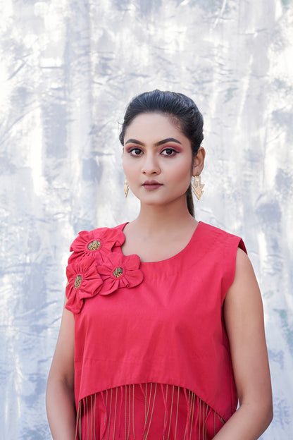 Petal Cascade Dress