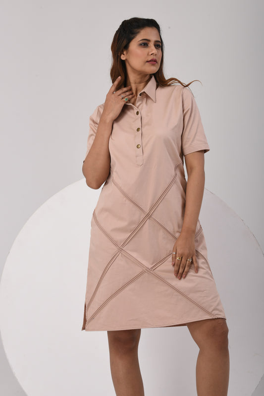 Chord Grace Dress - Beige